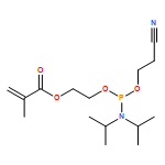 2-Propenoic acid, 2-methyl-, 2-[[[bis(1-methylethyl)amino](2-cyanoethoxy)phosphino]oxy]ethyl ester