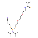 Phosphoramidous acid, N,N-bis(1-methylethyl)-, 2-cyanoethyl 2-[2-[2-[(2-methyl-1-oxo-2-propen-1-yl)amino]ethoxy]ethoxy]ethyl ester