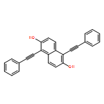 2,6-Naphthalenediol, 1,5-bis(2-phenylethynyl)- 