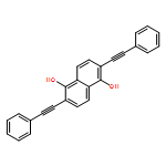 1,5-Naphthalenediol, 2,6-bis(2-phenylethynyl)- 