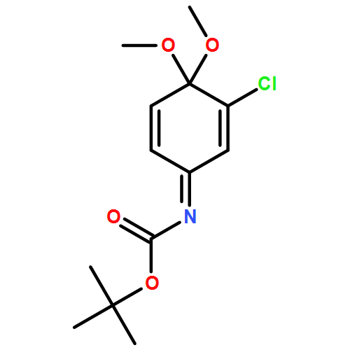 Carbamic acid, N-(3-chloro-4,4-dimethoxy-2,5-cyclohexadien-1-ylidene)-, 1,1-dimethylethyl ester 