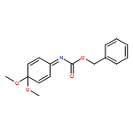 Carbamic acid, N-(4,4-dimethoxy-2,5-cyclohexadien-1-ylidene)-, phenylmethyl ester 