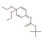 Carbamic acid, N-(4,4-diethoxy-2,5-cyclohexadien-1-ylidene)-, 1,1-dimethylethyl ester 
