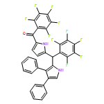 Methanone, [5-[(3,4-diphenyl-1H-pyrrol-2-yl)(2,3,4,5,6-pentafluorophenyl)methyl]-1H-pyrrol-2-yl](2,3,4,5,6-pentafluorophenyl)- 