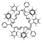 31,32,33,34,35,36-Hexaazaheptacyclo[26.2.1.13,6.18,11.113,16.118,21.123,26]hexatriaconta-1(31),2,4,6,8,10,12,14,16(34),17,19,21,23,25,27,29-hexadecaene, 2,7,12,17,22,27-hexakis(2,3,4,5,6-pentafluorophenyl)-4,5,14,15,24,25-hexaphenyl- 
