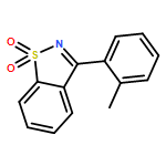 1,2-Benzisothiazole, 3-(2-methylphenyl)-, 1,1-dioxide 