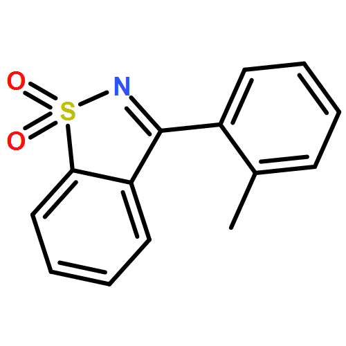 1,2-Benzisothiazole, 3-(2-methylphenyl)-, 1,1-dioxide 