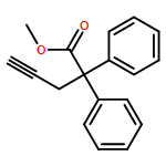 Benzeneacetic acid, α-phenyl-α-2-propyn-1-yl-, methyl ester 