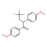 1-Butanone, 4,4,4-trifluoro-1,2-bis(4-methoxyphenyl)- 