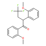 1-Butanone, 4,4,4-trifluoro-1,2-bis(2-methoxyphenyl)- 