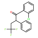 1-Butanone, 1-(2-chlorophenyl)-4,4,4-trifluoro-2-phenyl- 