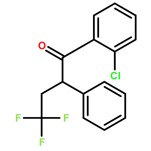 1-Butanone, 1-(2-chlorophenyl)-4,4,4-trifluoro-2-phenyl- 