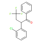 1-Butanone, 2-(2-chlorophenyl)-4,4,4-trifluoro-1-phenyl- 