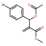 Benzenepropanoic acid, β-(acetyloxy)-4-bromo-α-methylene-, methyl ester 