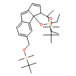 Cyclopent[a]indene, 3-[[(1,1-dimethylethyl)dimethylsilyl]oxy]-5-[[[(1,1-dimethylethyl)dimethylsilyl]oxy]methyl]-3,3a-dihydro-3a-[(triethylsilyl)oxy]-, (3S,3aR)- 