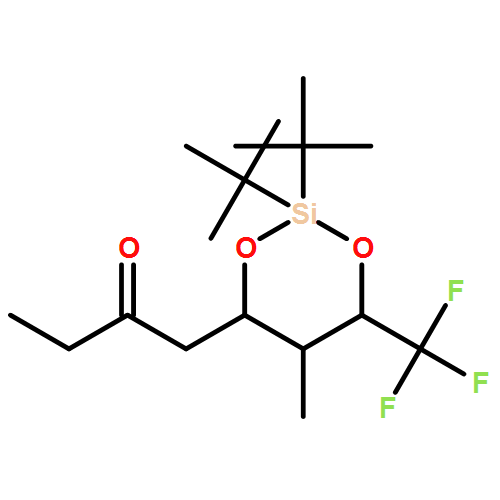 2-Butanone, 1-[(4R,5S,6S)-2,2-bis(1,1-dimethylethyl)-5-methyl-6-(trifluoromethyl)-1,3-dioxa-2-silacyclohex-4-yl]- 