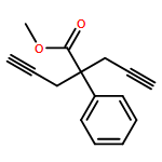 Benzeneacetic acid, α,α-di-2-propyn-1-yl-, methyl ester 