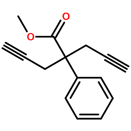 Benzeneacetic acid, α,α-di-2-propyn-1-yl-, methyl ester 
