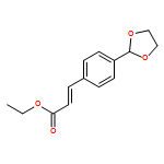 2-Propenoic acid, 3-[4-(1,3-dioxolan-2-yl)phenyl]-, ethyl ester, (2E)- 