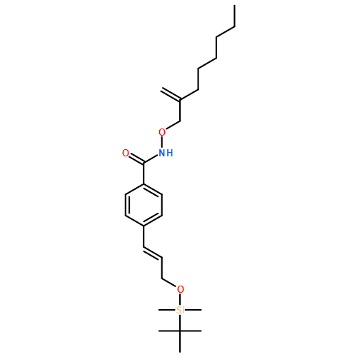 Benzamide, 4-[(1E)-3-[[(1,1-dimethylethyl)dimethylsilyl]oxy]-1-propen-1-yl]-N-[(2-methyleneoctyl)oxy]- 