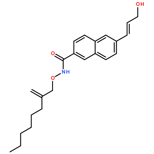 2-Naphthalenecarboxamide, 6-[(1E)-3-hydroxy-1-propen-1-yl]-N-[(2-methyleneoctyl)oxy]- 