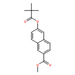 2-Naphthalenecarboxylic acid, 6-(2,2-dimethyl-1-oxopropoxy)-, methyl ester 