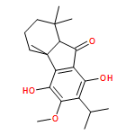 9H-Fluoren-9-one, 1,2,3,4,4a,9a-hexahydro-5,8-dihydroxy-6-methoxy-1,1,4a-trimethyl-7-(1-methylethyl)-, (4aS,9aR)- 