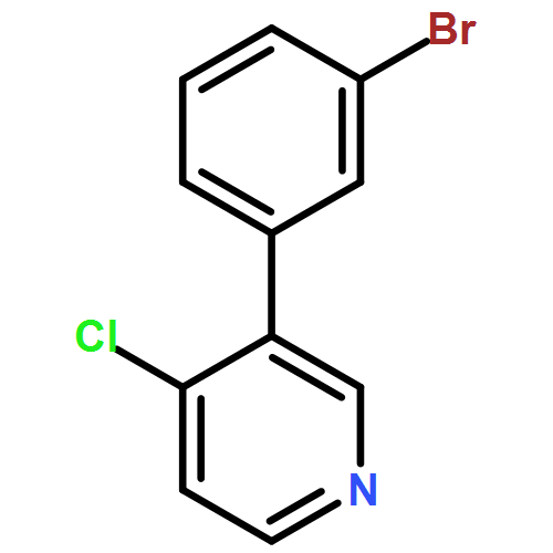 Pyridine, 3-(3-bromophenyl)-4-chloro- 