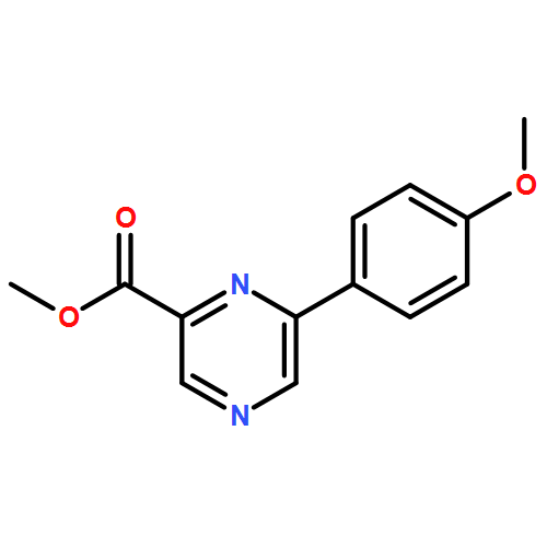 2-Pyrazinecarboxylic acid, 6-(4-methoxyphenyl)-, methyl ester 