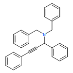 Benzenemethanamine, α-(2-phenylethynyl)-N,N-bis(phenylmethyl)- 