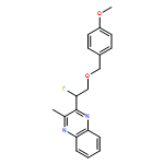 Quinoxaline, 2-[1-fluoro-2-[(4-methoxyphenyl)methoxy]ethyl]-3-methyl- 