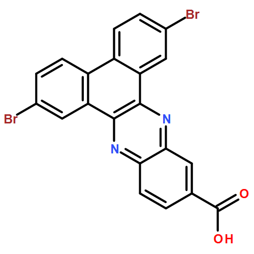 Dibenzo[a,c]phenazine-11-carboxylic acid, 2,7-dibromo- 