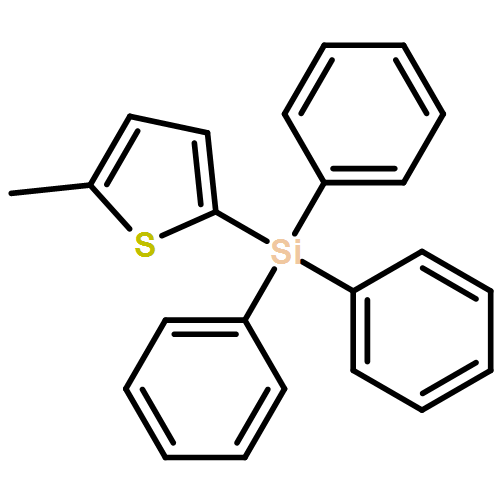 Thiophene, 2-methyl-5-(triphenylsilyl)- 