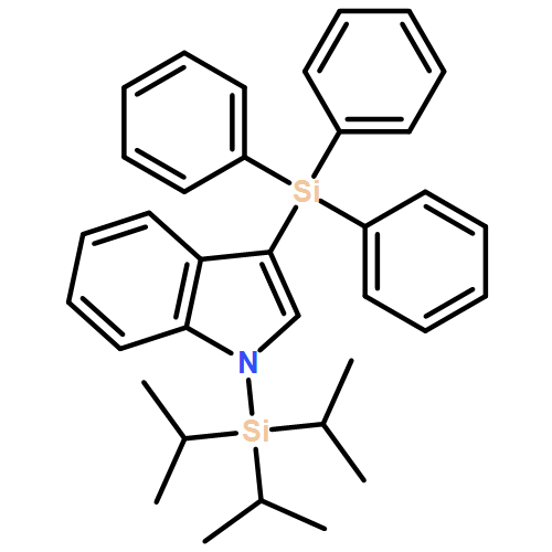 1H-Indole, 3-(triphenylsilyl)-1-[tris(1-methylethyl)silyl]- 