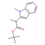 Carbamic acid, N-methyl-N-(1-methyl-1H-indol-2-yl)-, 1,1-dimethylethyl ester 