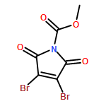 1H-Pyrrole-1-carboxylic acid, 3,4-dibromo-2,5-dihydro-2,5-dioxo-, methyl ester 