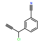 Benzonitrile, 3-(1-chloro-2-propyn-1-yl)- 