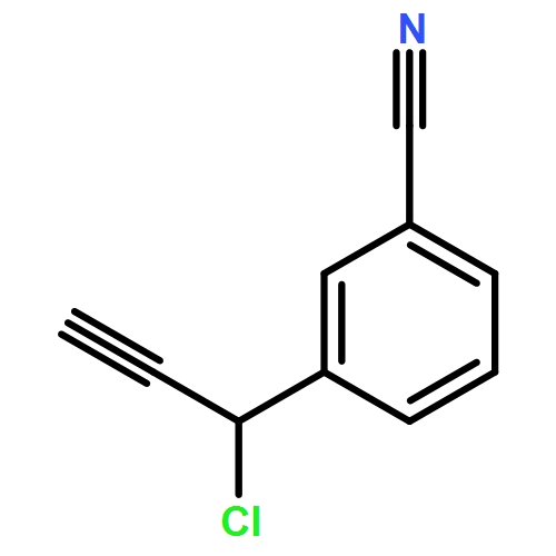 Benzonitrile, 3-(1-chloro-2-propyn-1-yl)- 