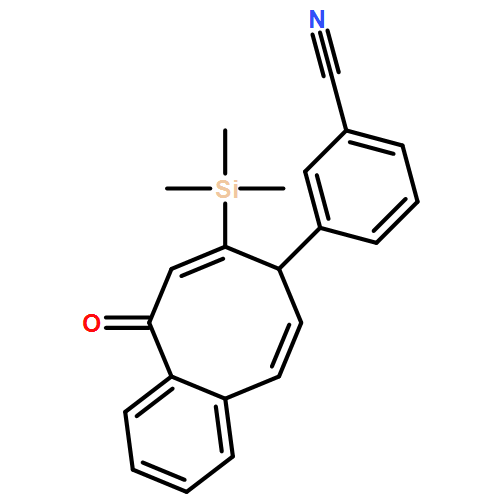 Benzonitrile, 3-[7,10-dihydro-10-oxo-8-(trimethylsilyl)-7-benzocyclooctenyl]- 