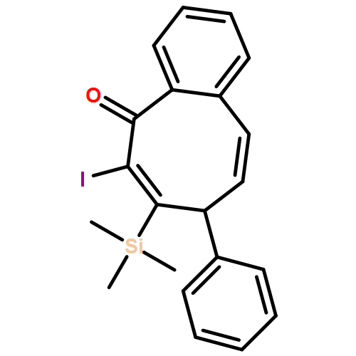 5(8H)-Benzocyclooctenone, 6-iodo-8-phenyl-7-(trimethylsilyl)- 