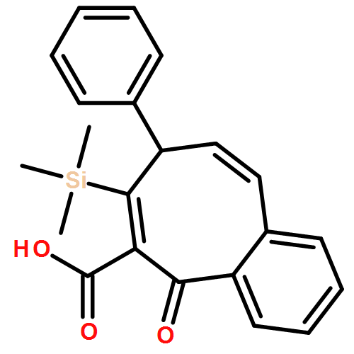 6-Benzocyclooctenecarboxylic acid, 5,8-dihydro-5-oxo-8-phenyl-7-(trimethylsilyl)- 