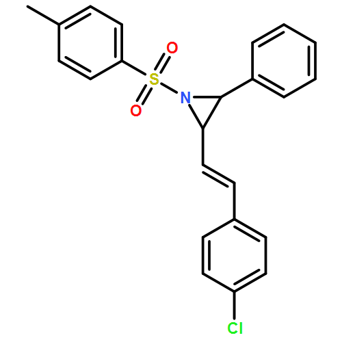 Aziridine, 2-[(1E)-2-(4-chlorophenyl)ethenyl]-1-[(4-methylphenyl)sulfonyl]-3-phenyl-, (2R,3R)-rel- 