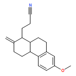 1-Phenanthrenepropanenitrile, 1,2,3,4,4a,9,10,10a-octahydro-7-methoxy-2-methylene-, (1S,4aS,10aS)- 