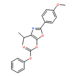 Carbonic acid, 2-(4-methoxyphenyl)-4-(1-methylethyl)-5-oxazolyl phenyl ester 