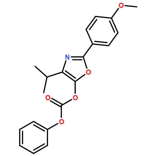 Carbonic acid, 2-(4-methoxyphenyl)-4-(1-methylethyl)-5-oxazolyl phenyl ester 