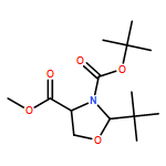3,4-Oxazolidinedicarboxylic acid, 2-(1,1-dimethylethyl)-, 3-(1,1-dimethylethyl) 4-methyl ester, (2S,4R)- 