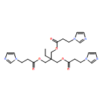 1H-Imidazole-1-propanoic acid, 1,1'-[2-ethyl-2-[[3-(1H-imidazol-1-yl)-1-oxopropoxy]methyl]-1,3-propanediyl] ester 