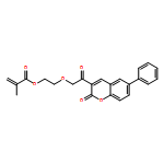 2-Propenoic acid, 2-methyl-, 2-[2-oxo-2-(2-oxo-6-phenyl-2H-1-benzopyran-3-yl)ethoxy]ethyl ester