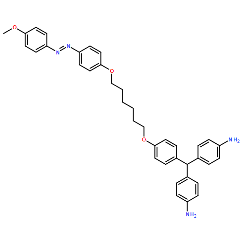 Benzenamine, 4,4'-[[4-[[6-[4-[2-(4-methoxyphenyl)diazenyl]phenoxy]hexyl]oxy]phenyl]methylene]bis-