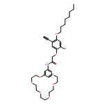 Acetamide, 2-[2-bromo-5-ethynyl-4-(octyloxy)phenoxy]-N-(2,3,5,6,8,9,11,12,14,15-decahydro-1,4,7,10,13,16-benzohexaoxacyclooctadecin-18-yl)-